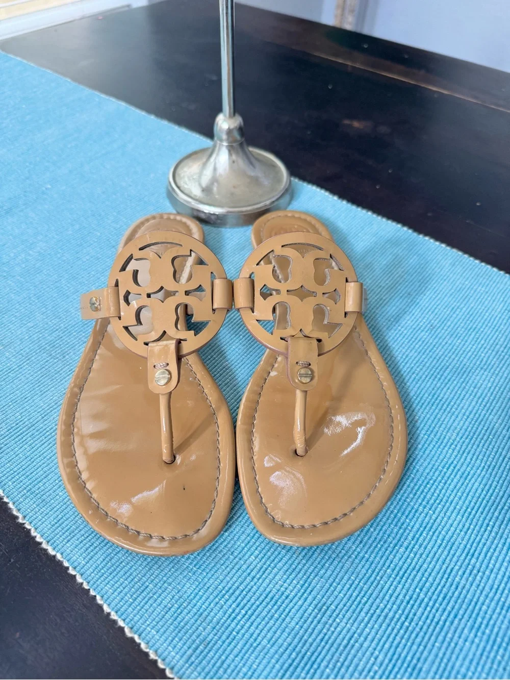 Tory Burch Miller Patent leather Sandals size 8
